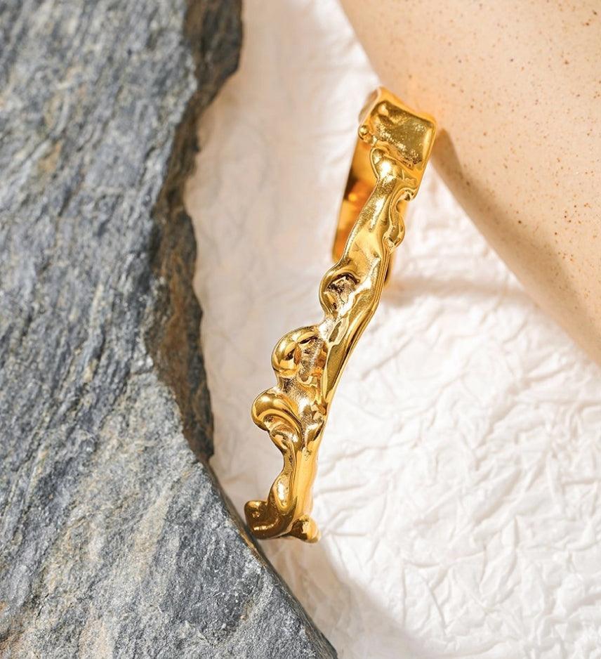 Molten Antler Bangle Bracelet - Val Royce Jewellery