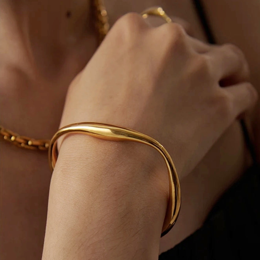 Gold Lava Bangle