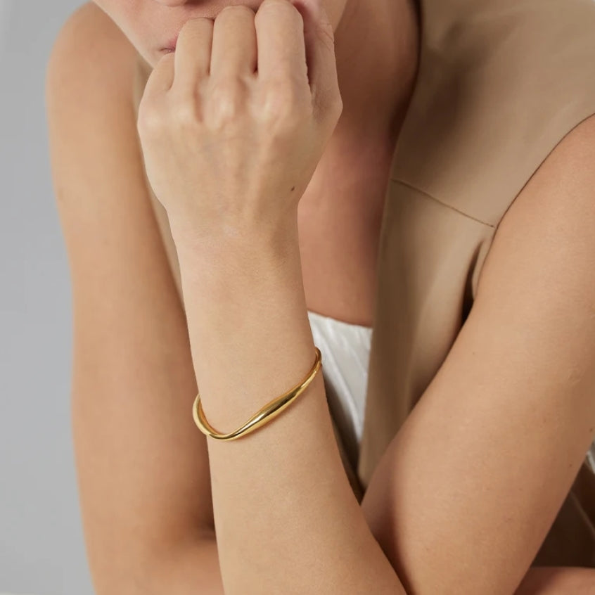Gold Lava Bangle
