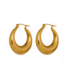 Smooth Crescent Hoop Earrings - Val Royce Jewellery