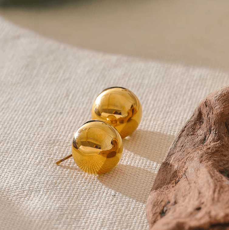 Hollow Orb Studs - Val Royce Jewellery