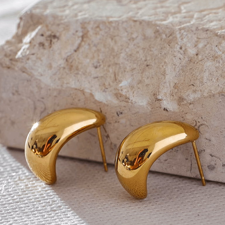 Petal Curve Studs - Val Royce Jewellery