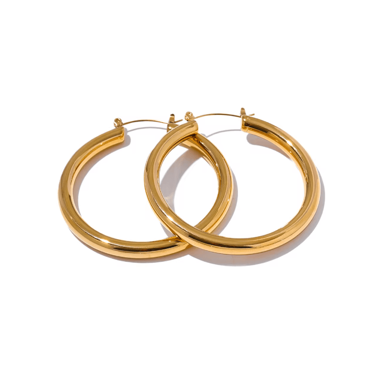 Large & Light Hoop Earrings - Val Royce Jewellery