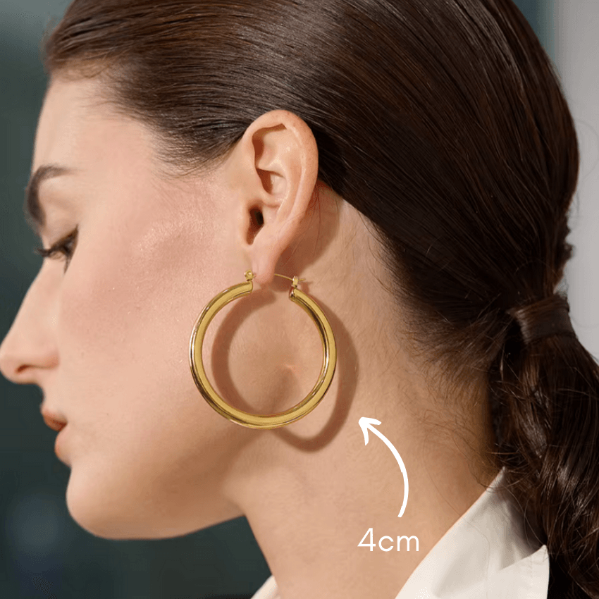 Large & Light Hoop Earrings - Val Royce Jewellery