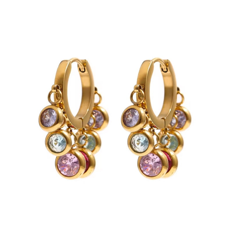 Gem Charm Earrings