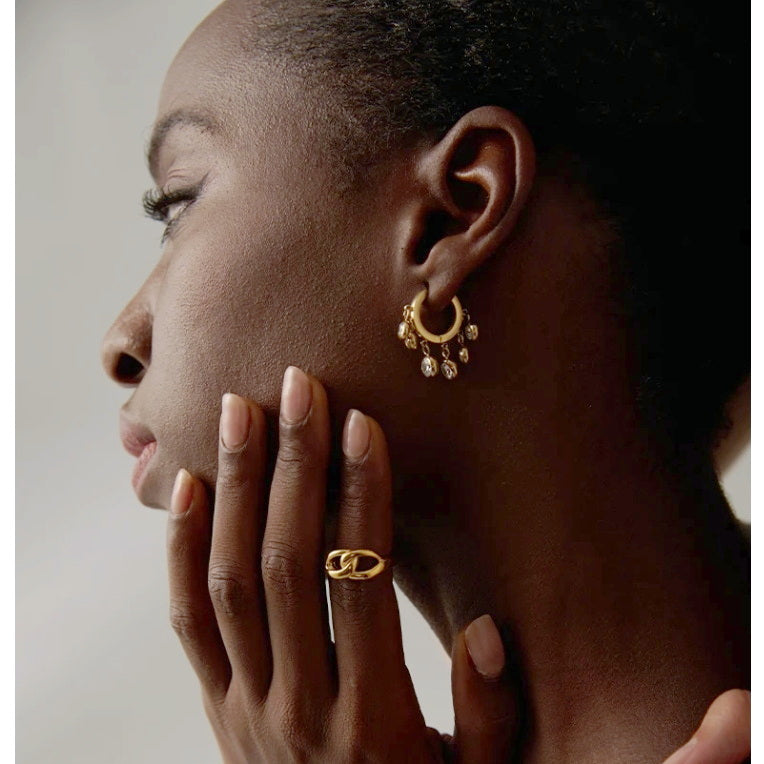 Gem Charm Earrings