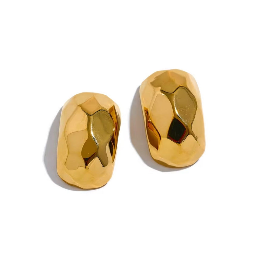 Faceted Stud Earrings