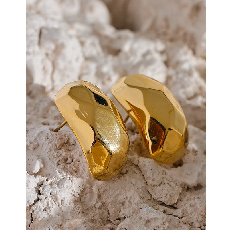 Faceted Stud Earrings
