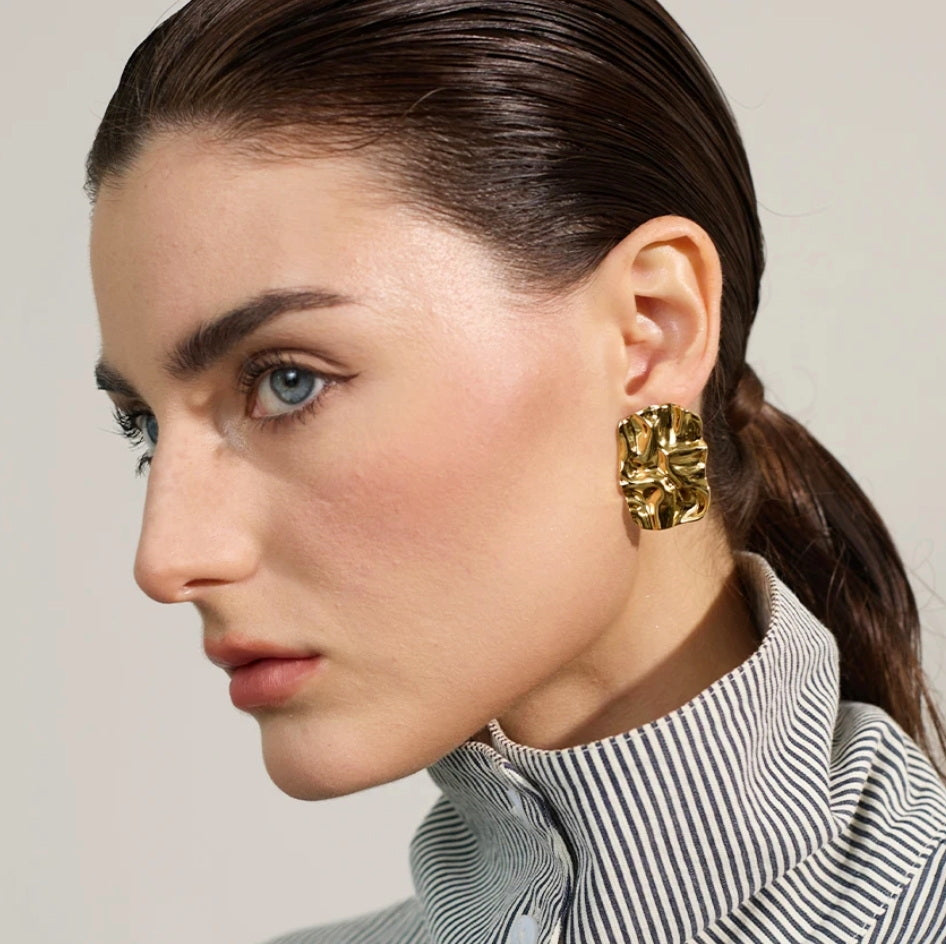Luxe Ripple Studs