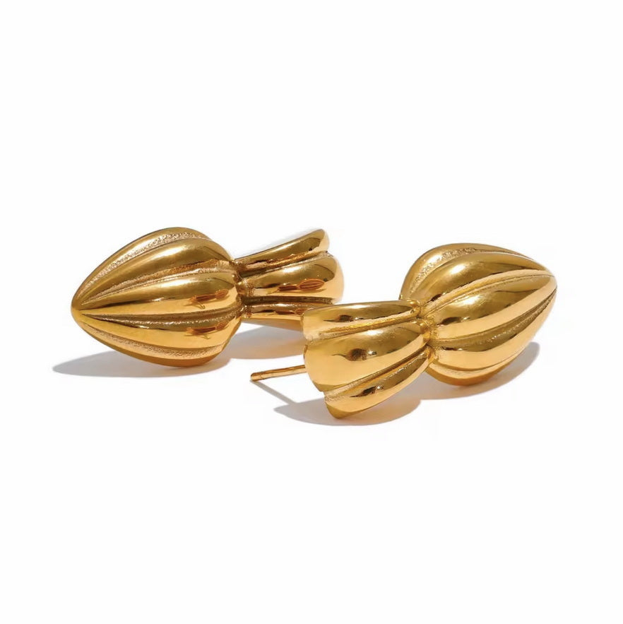 Golden Pod Earrings