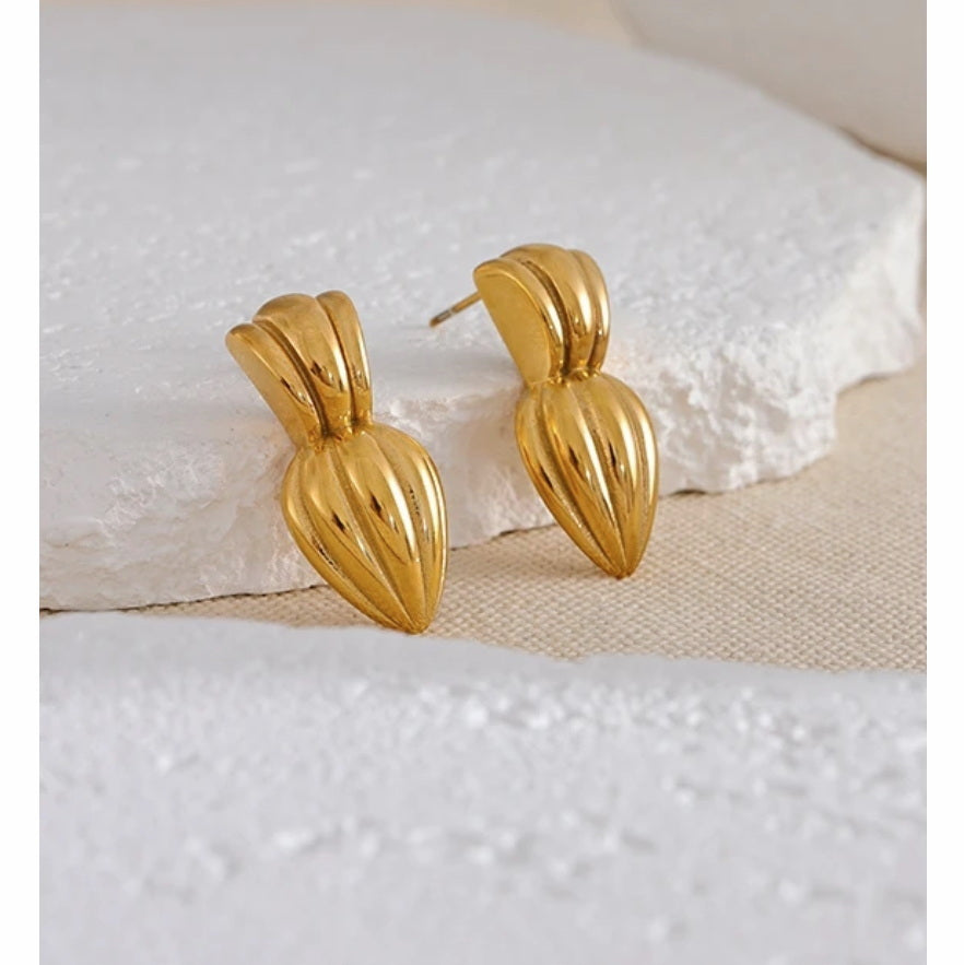 Golden Pod Earrings