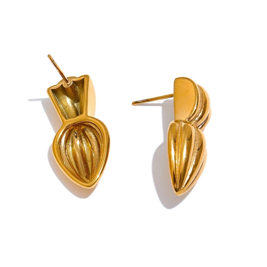 Golden Pod Earrings