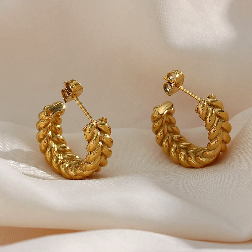 Golden Rope Hoops