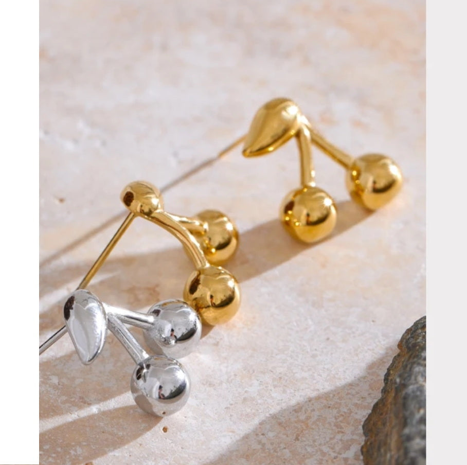 Cherry Stud Earrings