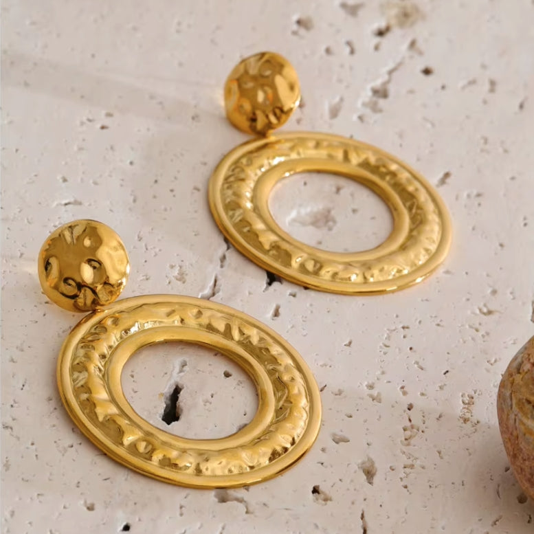 Byzantine Halo Drop Earrings