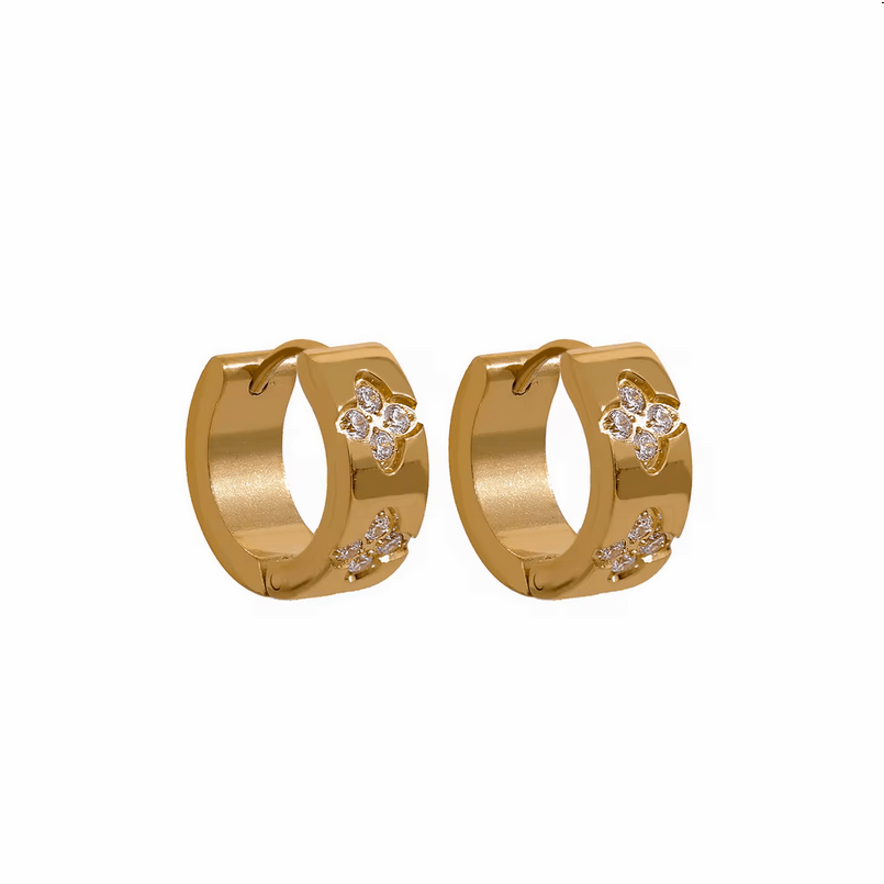 Gem Huggie Earrings - Val Royce Jewellery