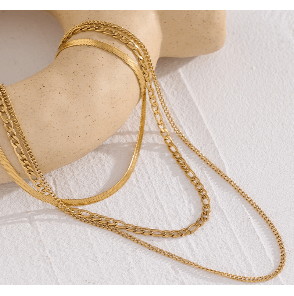 Triple Chain Necklace - Val Royce Jewellery
