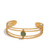 Green Stone Charm Bangle - Val Royce Jewellery