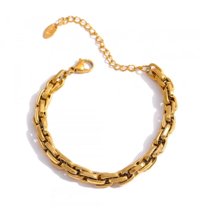 Polished Link Chain Bracelet