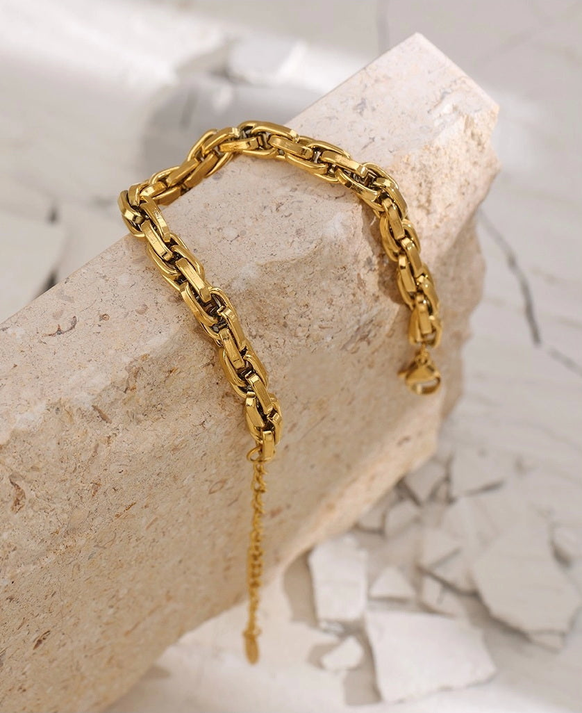 Polished Link Chain Bracelet