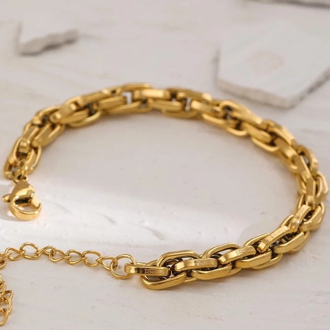 Polished Link Chain Bracelet