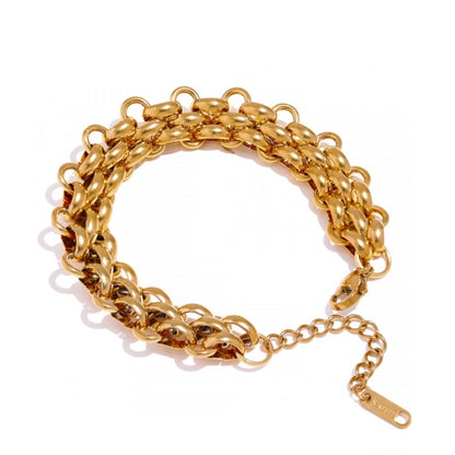 Three-Row Chain Bracelet