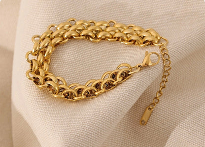 Three-Row Chain Bracelet