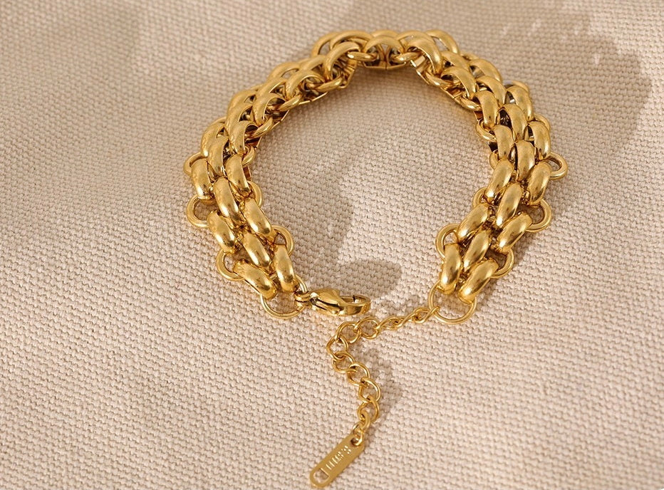 Three-Row Chain Bracelet