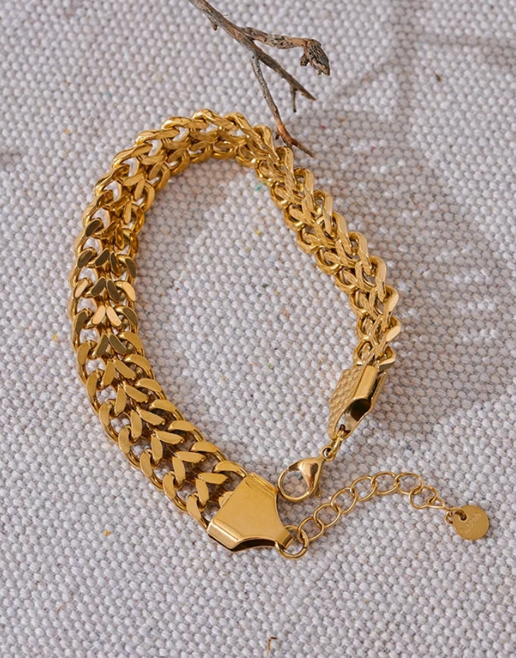 Double Row Chain Bracelet