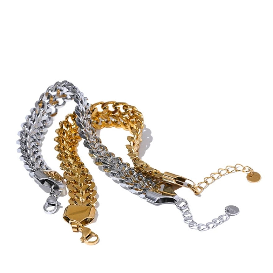 Double Row Chain Bracelet