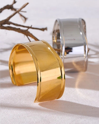 Tapered Wide Band Bangle