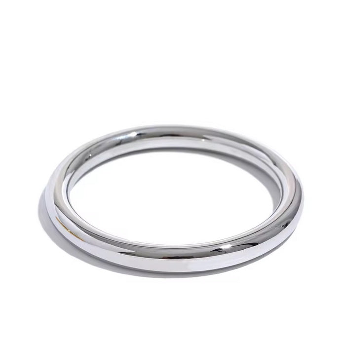 Polished Rounded Bangle Bracelet