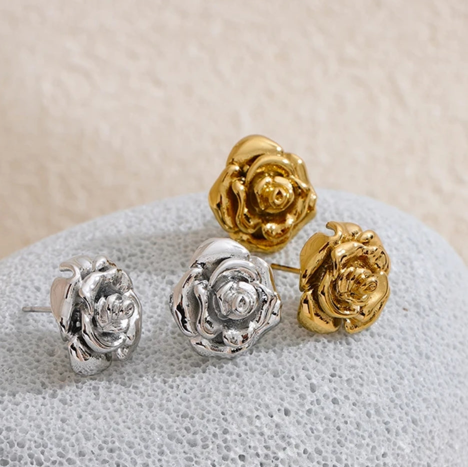 Rose Stud Earrings