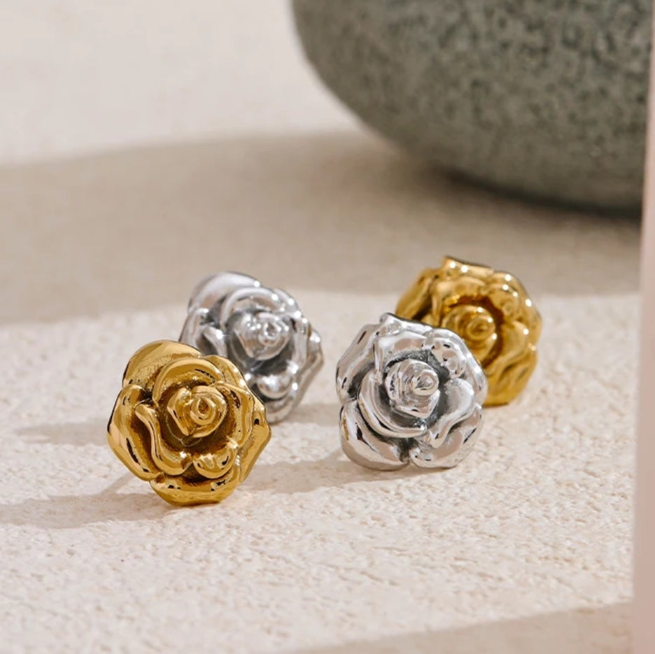 Rose Stud Earrings