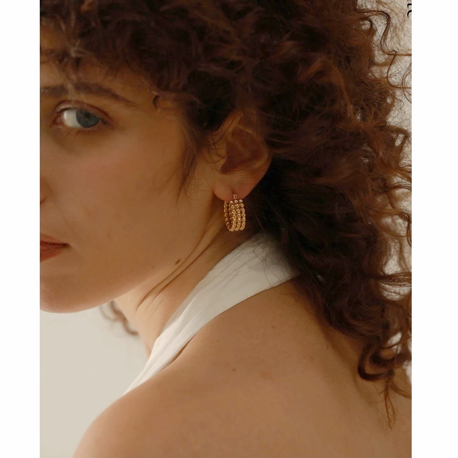 Beads Hoops Earrings