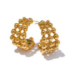 Bead Rows Stud Earrings - Val Royce Jewellery