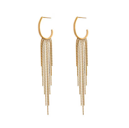 Crescent Waterfall Earrings