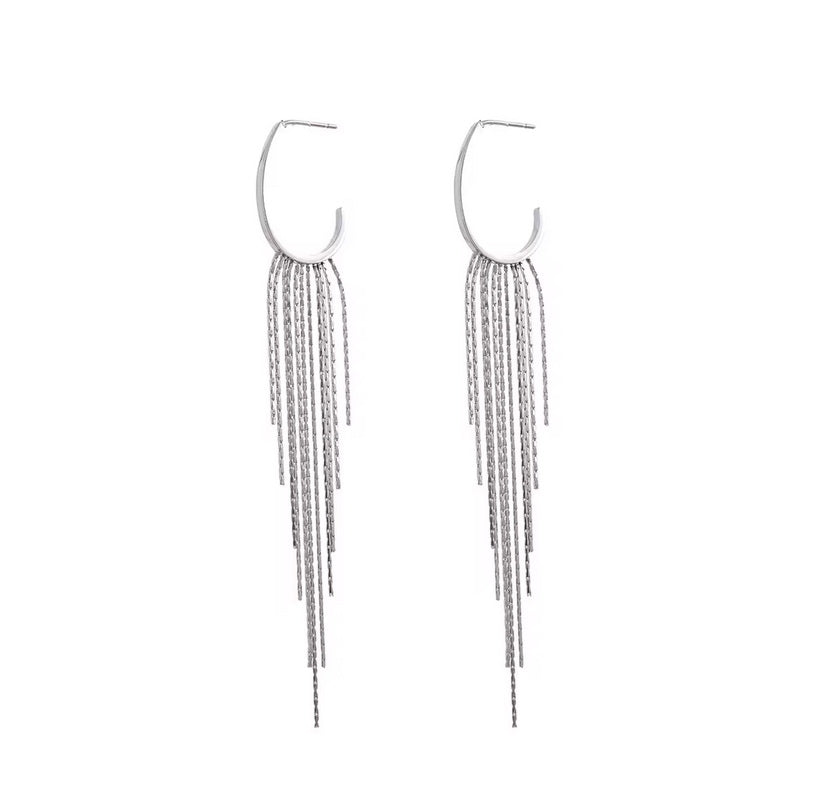 Crescent Waterfall Earrings