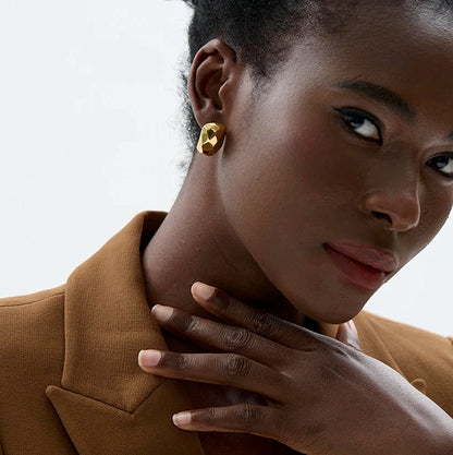 Faceted Stud Earrings