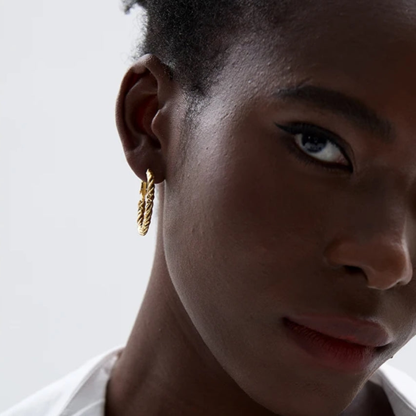 Twisted Hoop Earrings