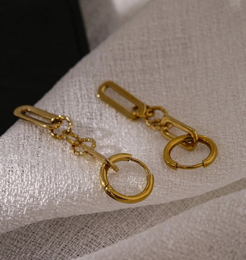 Chain Link Drop Earrings