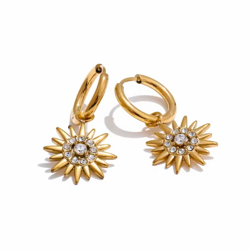 Sunburst Drop Earrings