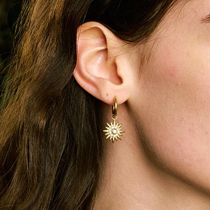 Sunburst Drop Earrings