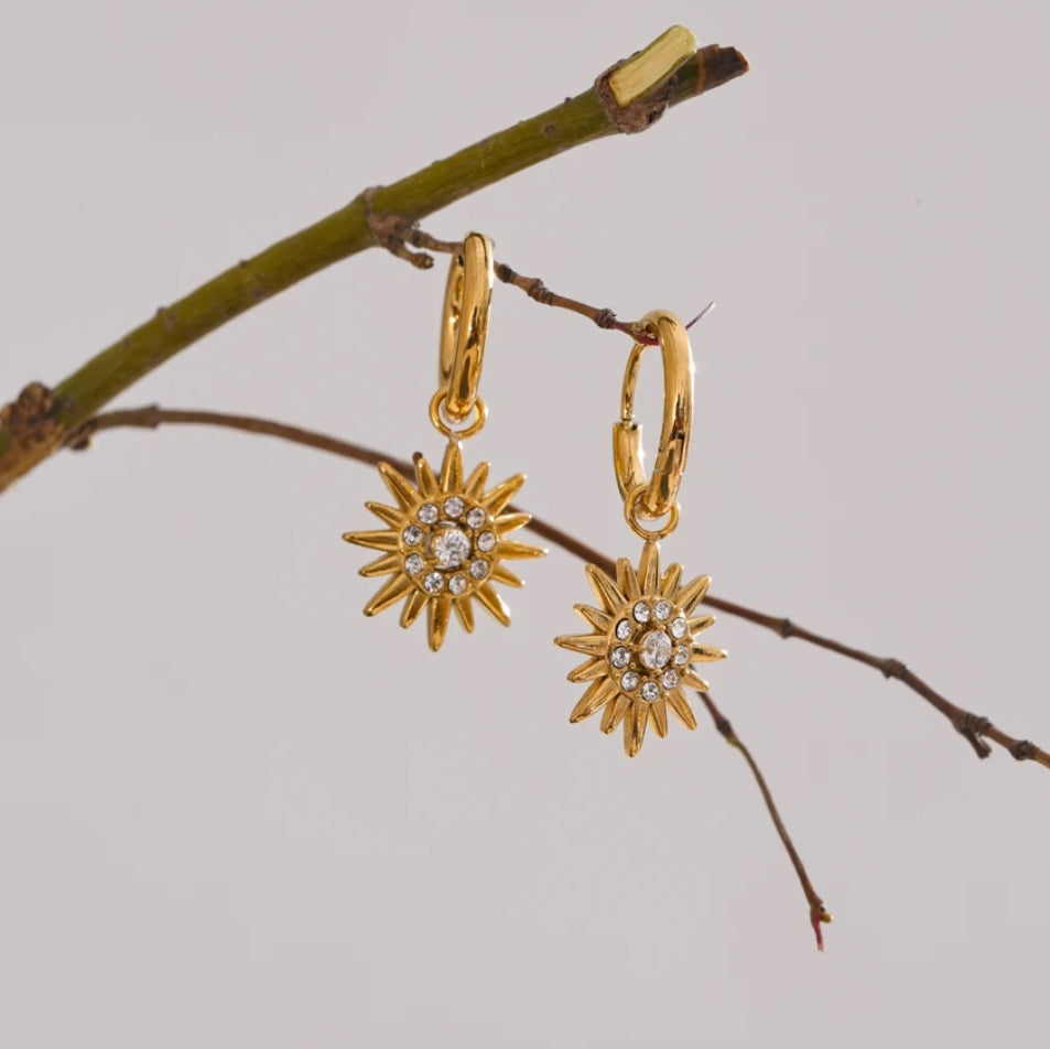 Sunburst Drop Earrings