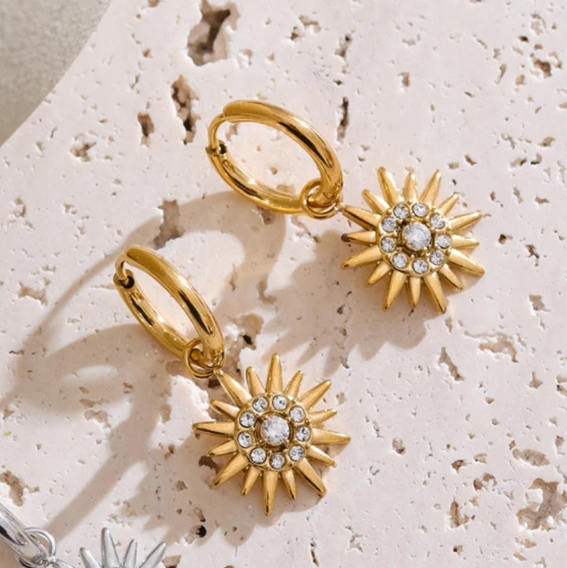 Sunburst Drop Earrings