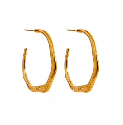 Wavy Hoop Earrings