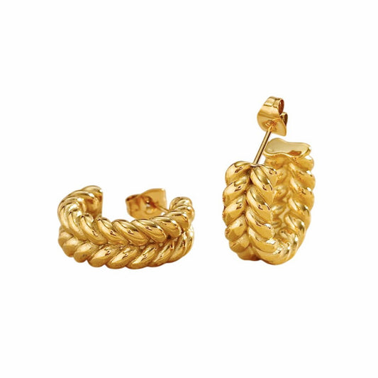Golden Rope Hoops