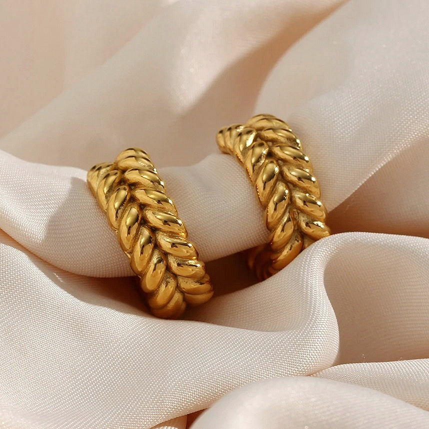 Golden Rope Hoops