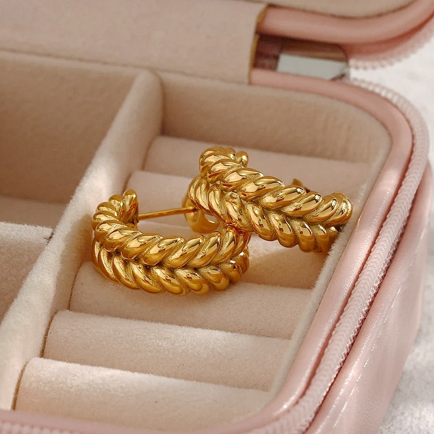 Golden Rope Hoops
