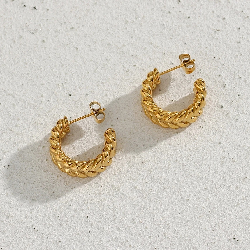 Golden Rope Hoops